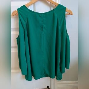 Green Women's Cold Shoulder Top